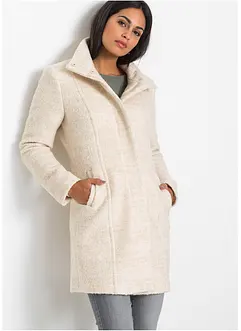 Korte coat van bouclé, bonprix