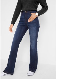 Katoenen flared jeans met comfortband, bpc bonprix collection