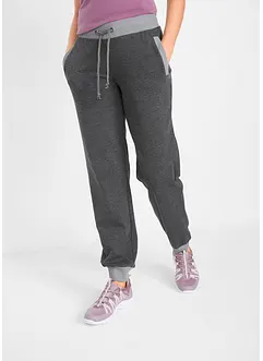 Joggingbroek met contrastkleurige boorden, bonprix