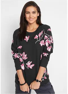 Sweater van katoen, wijd model, bonprix