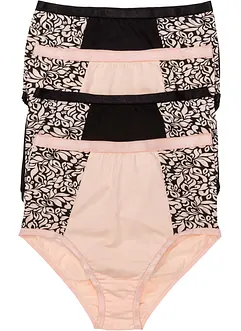 Tailleslip (set van 4) met biologisch katoen, bonprix