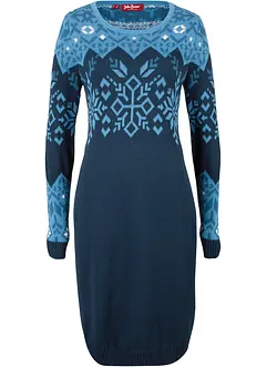 Gebreide jurk met Noors patroon, bonprix