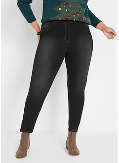 High waist thermo jegging van licht en elastisch materiaal met comfortband, bonprix