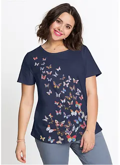 T-shirt met vlinders, bonprix