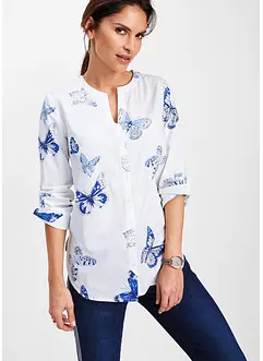 Gedessineerde blouse van viscose, bonprix