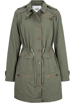 Katoenen parka in utility stijl, halflang, bonprix