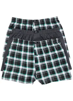 Wijde jersey boxershorts met katoen (set van 3), bonprix