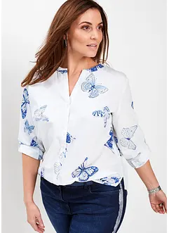 Gedessineerde blouse van viscose, bonprix