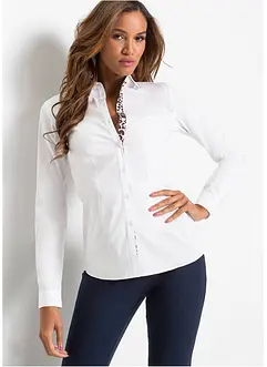 Blouse met luipaard details, bonprix