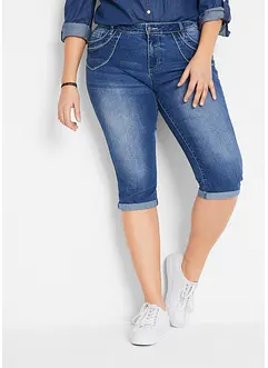 Mid waist cropped jeans, straight, bonprix