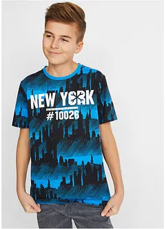 Jongens T-shirt (set van 2) van biologisch katoen, bonprix