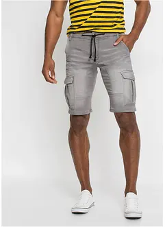 Regular fit sweat jeans bermuda, bonprix
