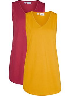 Basic longtop van katoen (set van 2), bpc bonprix collection