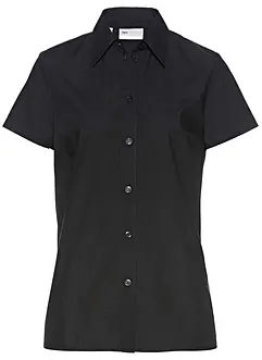 Popeline blouse met korte mouwen, bonprix
