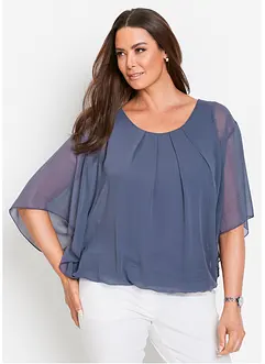 Chiffon blouse met ondershirt, bonprix