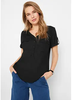 Viscose blouse met korte mouwen, bonprix