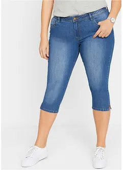 Slim fit jeans met mid waist, cropped, bonprix