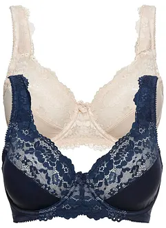 Minimizer bh met gewatteerde bandjes (set van 2), bonprix