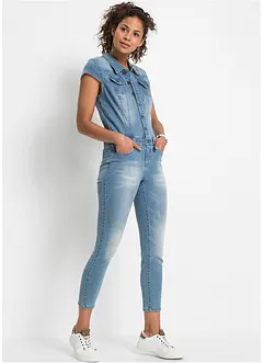 Jeans jumpsuit met knopen, RAINBOW