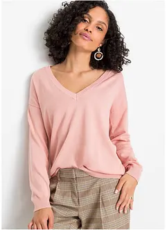 Oversized trui van een viscosemix, bonprix