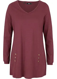 Katoenen longshirt in A-lijn, bonprix