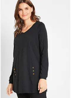 Katoenen longshirt in A-lijn, bonprix