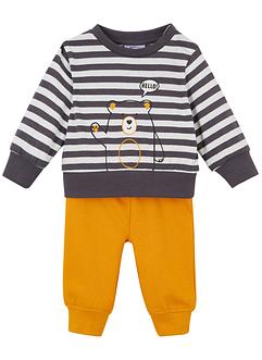 Baby shirt en sweatpants (2-dlg. set) van biologisch katoen, bpc bonprix collection