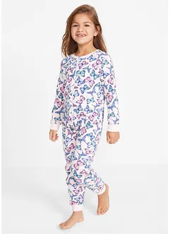 Meisjes pyjama onesie van biologisch katoen, bonprix