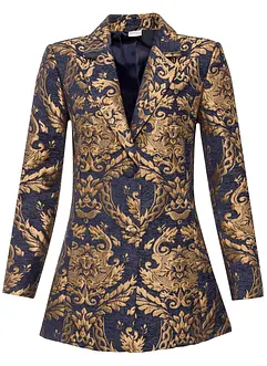 Blazer in glanzende jacquard, bonprix