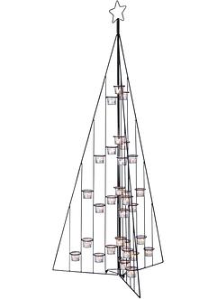 Theelichthouder kerstboom, bpc living bonprix collection