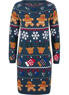 Gebreide jurk met kerstmotieven, bonprix