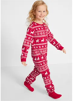 Kinderen pyjama onesie van puur biologisch katoen, bonprix
