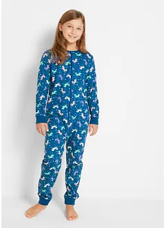 Pyjama onesie en poppen onesie van biologisch katoen (2-dlg. set), bonprix