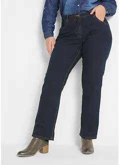 Mid waist stretch jeans, straight, bonprix