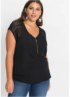 Shirt met kant, bonprix