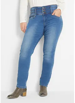 Corrigerende slim fit jeans, high waist, bonprix