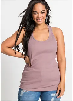 Geribde tanktop (set van 2), bonprix