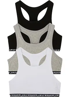 Bralette met zacht katoen (set van 3), bonprix