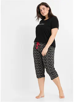 Capri pyjama van puur katoen, bonprix