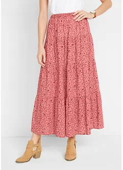 Maxi rok met volants, bonprix
