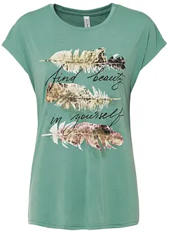 T-shirt met glitterprint, bonprix