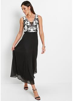Chiffon jurk met pailletten en borduursel, bpc selection