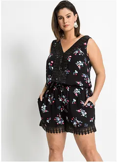 Playsuit met kant, bonprix