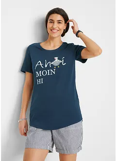 Katoenen T-shirt met maritieme print, bonprix