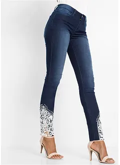 Skinny jeans met kant, bonprix