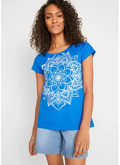 Shirt van effectgaren, korte mouw, bonprix