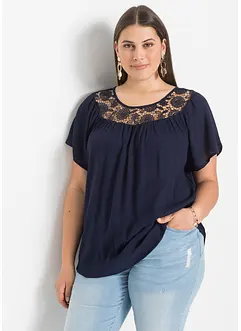Blouse met kant, bonprix