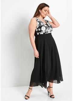 Chiffon jurk met pailletten en borduursel, bpc selection