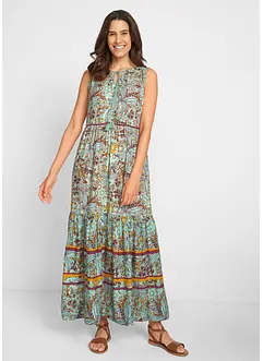 Geweven maxi jurk met print, bonprix