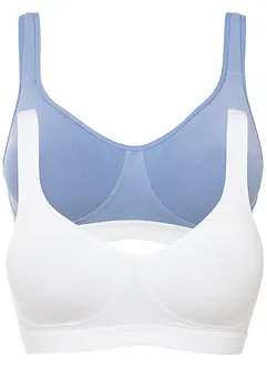 T-shirt bh zonder beugels (set van 2) met biologisch katoen, bonprix